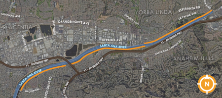 Map Santa Ana River Trail Resurface