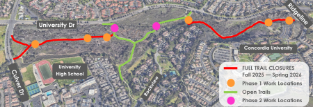 Mason Park Wilderness Area Trail Bridges Project Map