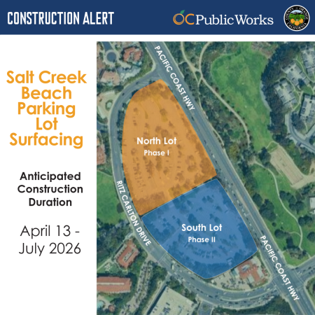 Salt Creek Beach Construction Alert
